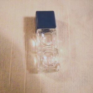 VINTAGE LANVIN VIA LANVIN MINI PERFUME BOTTLE 1970'S, EMPTY, BLUE GREEN CAP